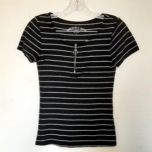 Seriously soft striped tee